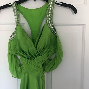 JcPenny Lime Green Prom Dress